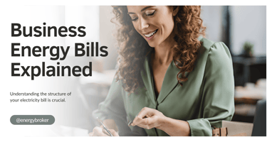 irish business owner doing energy bill paperwork